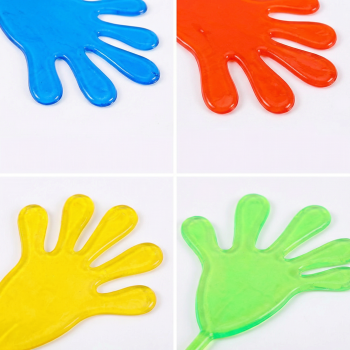 Preview: Kindergeburtstag Mitgebsel für Kinder Glibberhände Set Gastgeschenke Giveaways Kinderparty klebrige Hände Spielzeug Partymitgebsel für Jungen und Mädchen kleine Geschenke Ideen für 3 4 5 6 7 8 9 10 Jährige buntes Partyspielzeug